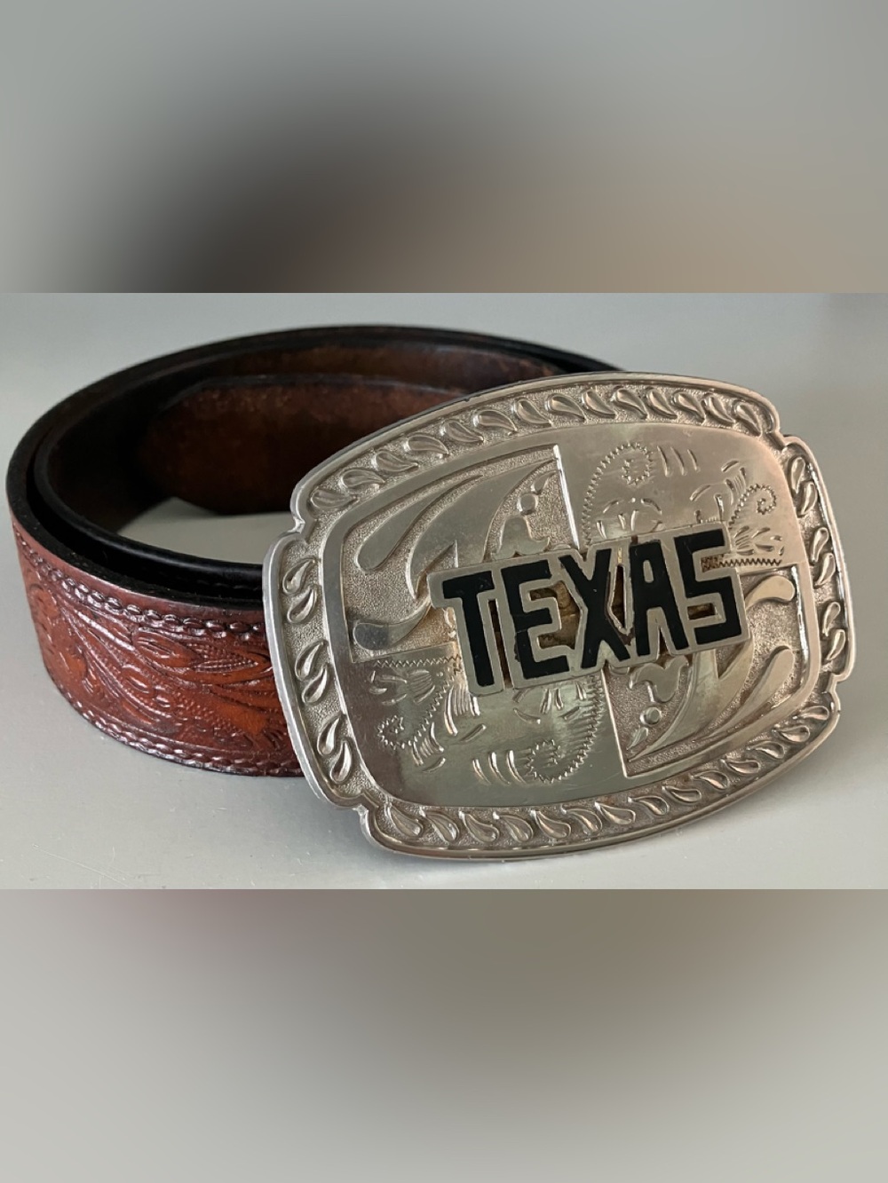 TEXAS LADIES WESTERN LEATHER BELT